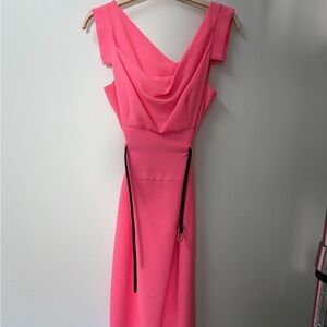 Black Halo Neon Pink Dress